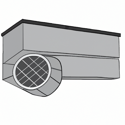 A simple illustration of an air duct system in a home